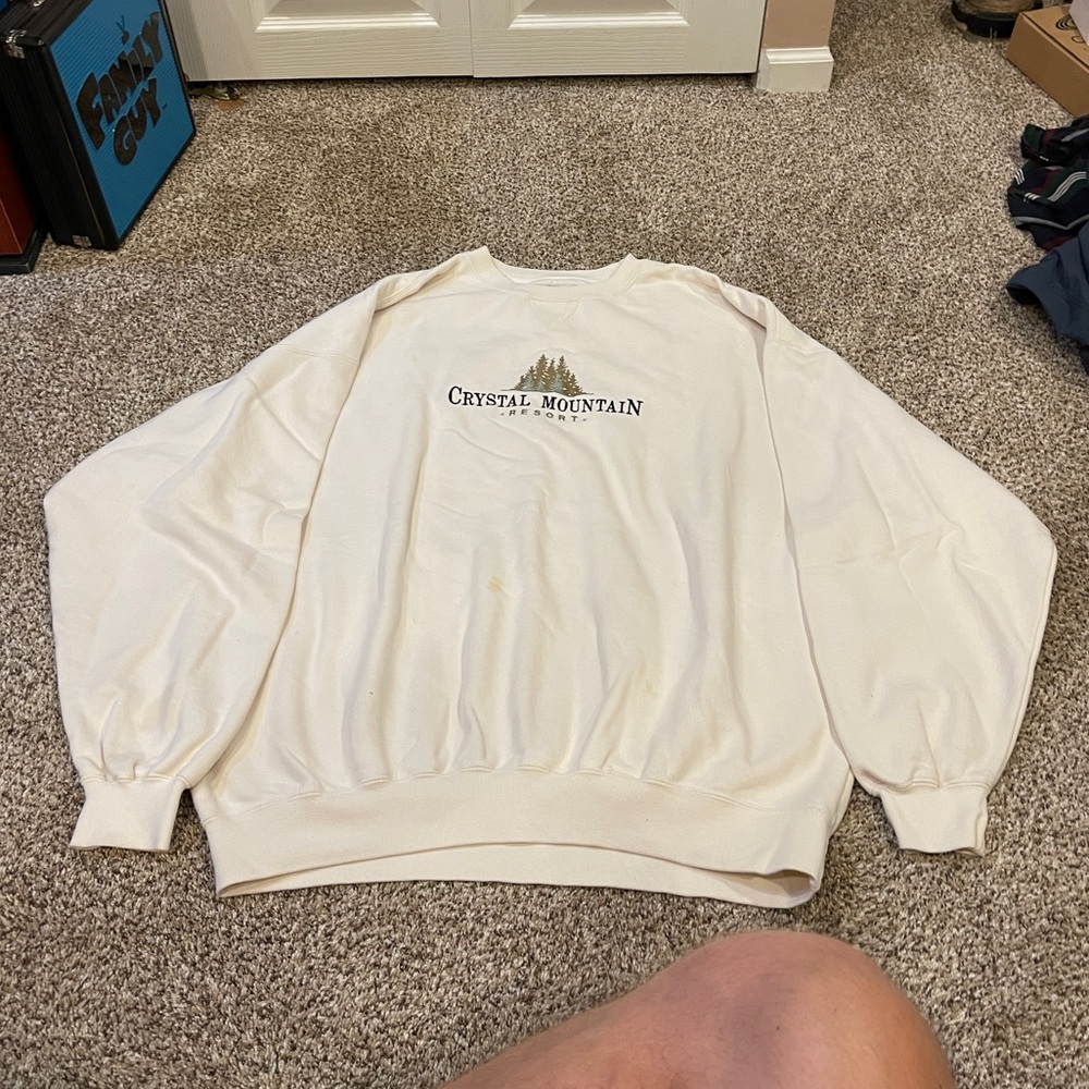 Vintage Men's XL Crystal Mountain Ski Crewneck Sweatshirt Gear Big Cotton